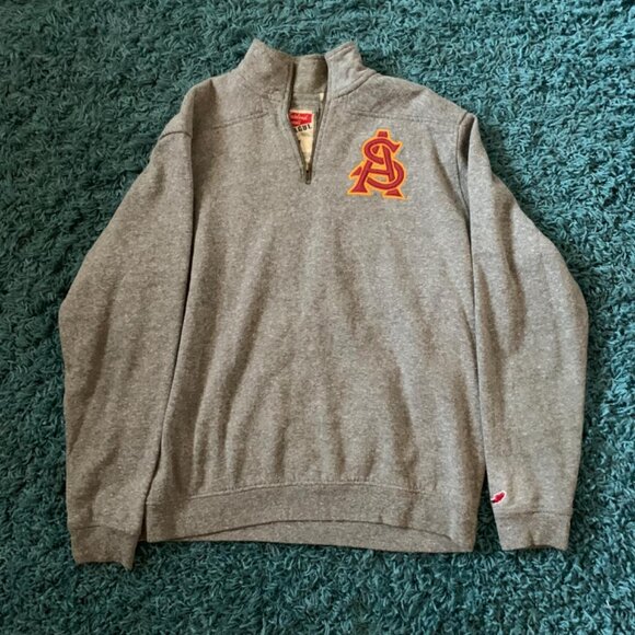 Men's Grey and Red Jumper - Picture 1 of 3